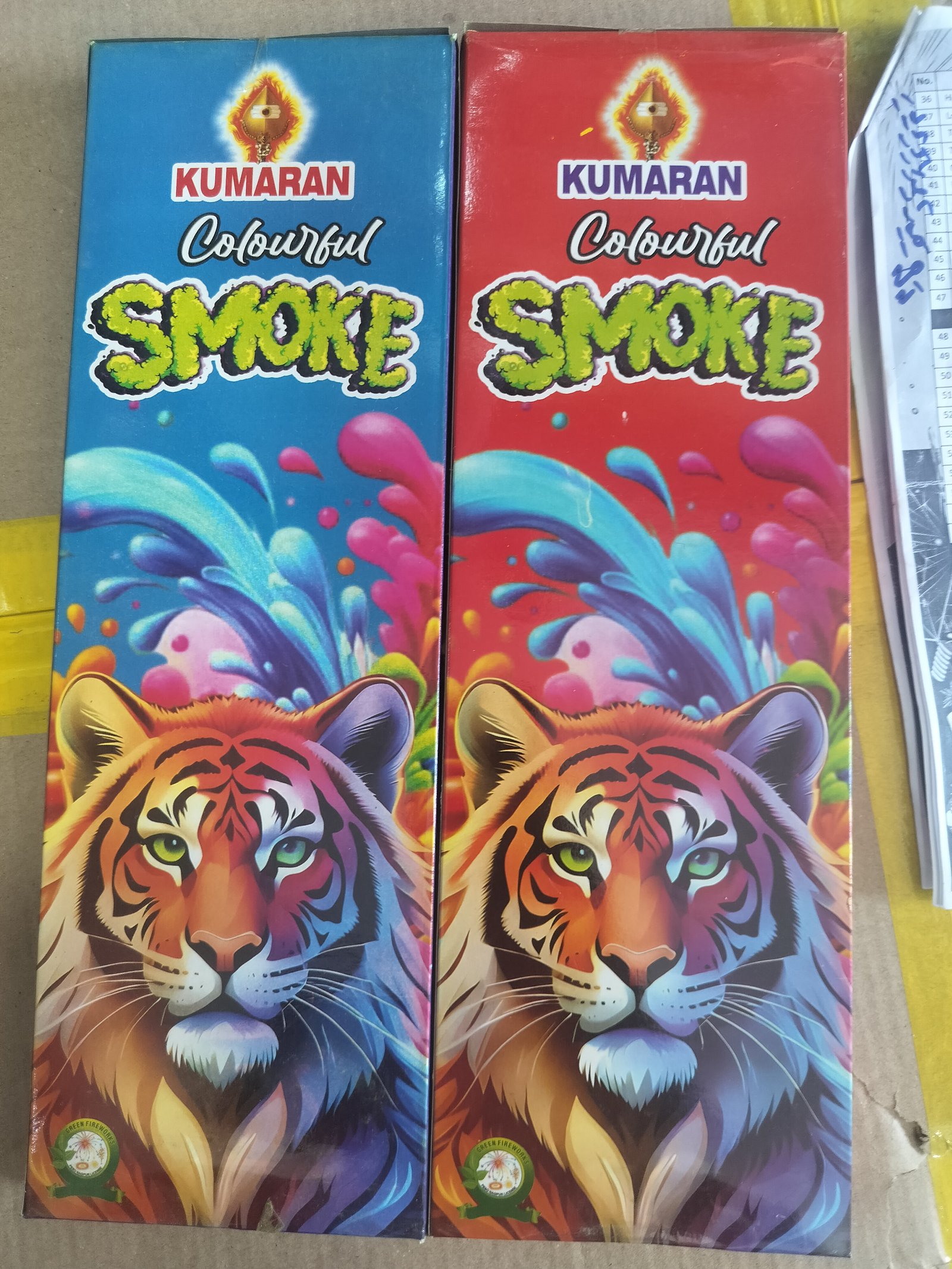 Colour smoke 